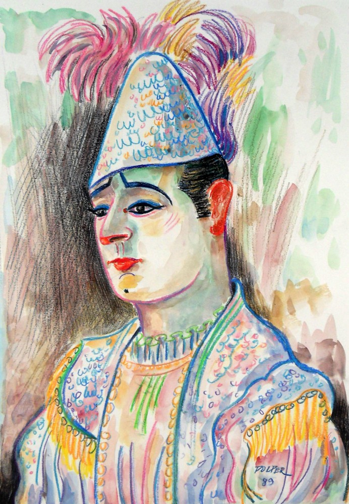POLPER-le-clown-blanc-52-37cm-1989