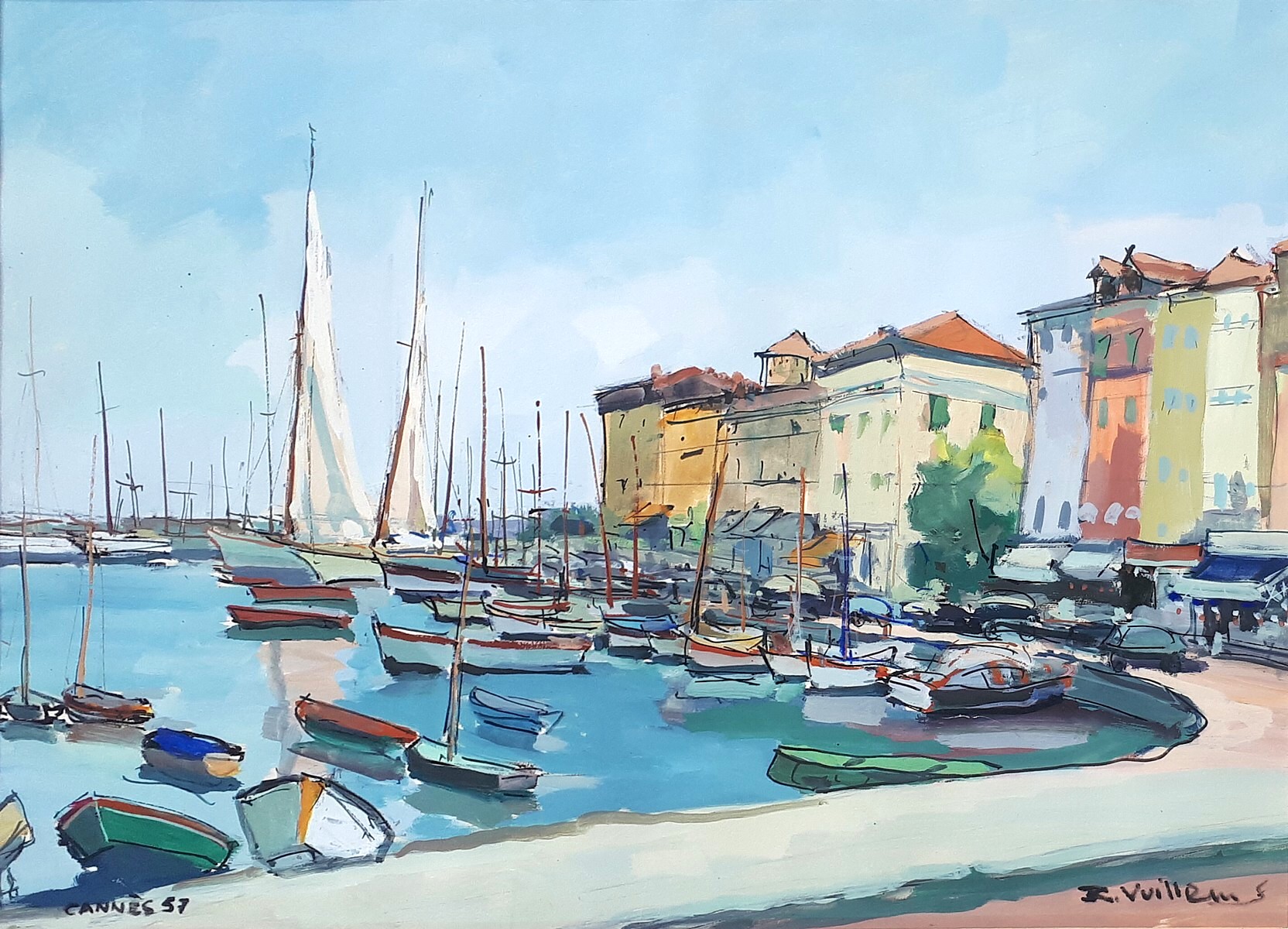 roger vuillem cannes 47cm 62cm 1957