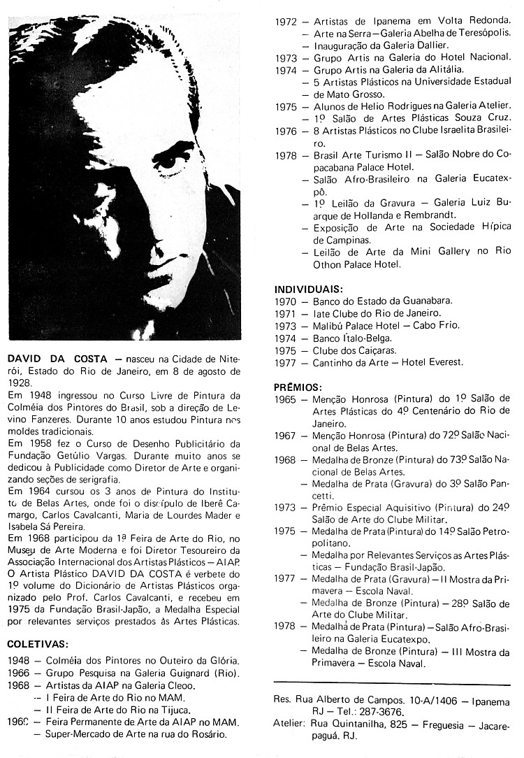 david da costa biographie