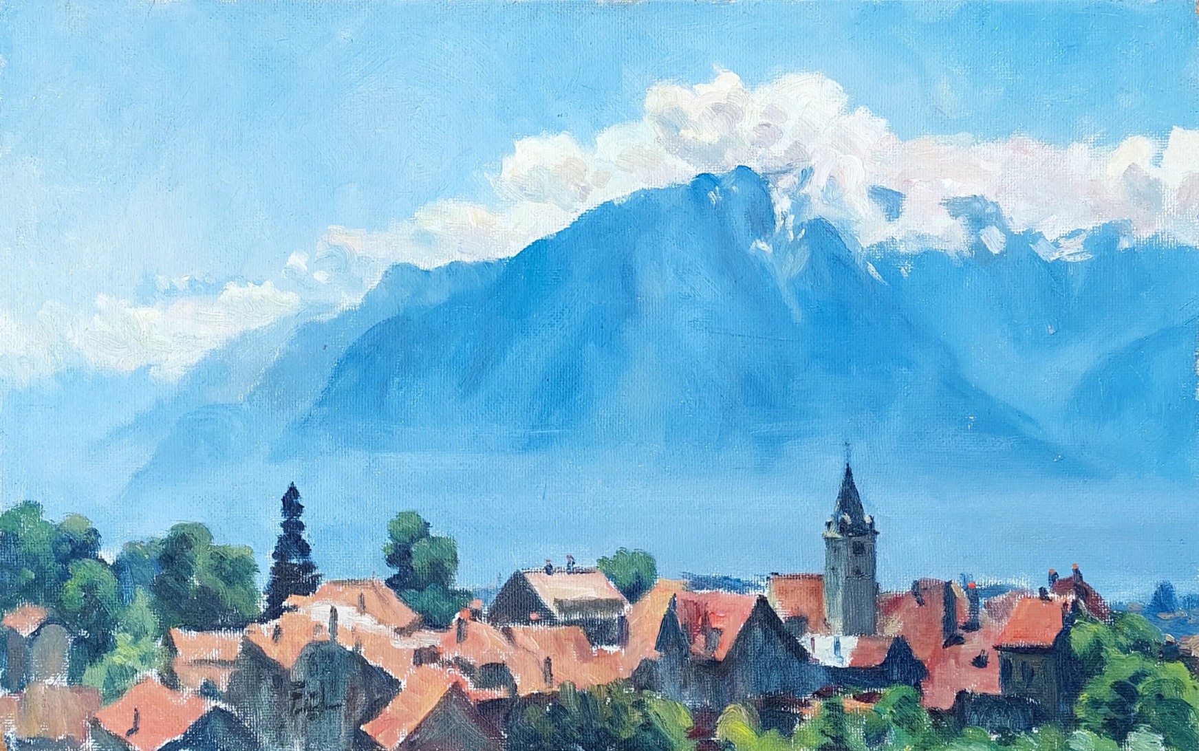 Corsier (VD),  tableau de Charles Egli