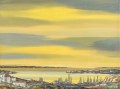 georges-fustier-ville-portuaire-53-69cm-1945