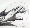 gerard-bregnard-caricature-10-10cm-1982