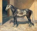 trincot-georges-cheval-a-l-ecurie-55cm-65cm-1954